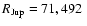 $R_{\rm Jup}=71,492~$