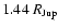 $1.44~R_{\rm Jup}$