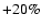 $+20\%$