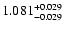 $\rm 1.081_{-0.029}^{+0.029}$