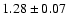$1.28\pm 0.07$