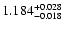 $\rm 1.184_{-0.018}^{+0.028}$