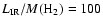 $L_{\rm IR}/M(\rm H_2) = 100$