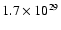 $1.7\times10^{29}$