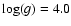 $\log(g)=4.0$