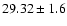 $29.32 \pm 1.6$