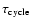 $\tau_{\rm cycle}$