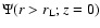 $\Psi(r>r_{\rm L};z=0)$