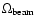 $\Omega_{\rm beam}$