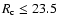 $R_{\rm c}\le23.5$