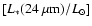 $[L_{*}(24~\mu {\rm m})/L_{\odot}]$