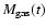 $M_{{\rm gas}}(t)$
