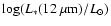 $\log(L_*(12~\mu{\rm m})/L_\odot)$