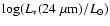 $\log(L_*(24~\mu{\rm m})/L_\odot)$