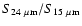 $S_{24~\mu{\rm m}}/S_{15~\mu{\rm m}}$