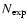 $N_{\rm exp}$