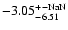 $ -3.05_{- 6.51}^{\rm + \rm -NaN}$