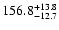 $156.8^{\rm +13.8}_{-12.7}$