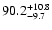 $90.2^{\rm +10.8}_{-9.7}$