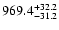 $969.4^{\rm +32.2}_{-31.2}$
