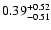 $ 0.39_{- 0.51}^{\rm + 0.52}$
