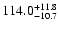 $114.0^{\rm +11.8}_{-10.7}$