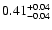 $ 0.41_{- 0.04}^{\rm + 0.04}$
