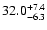 $32.0^{\rm +7.4}_{-6.3}$