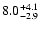 $8.0^{\rm +4.1}_{-2.9}$