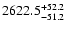 $2622.5^{\rm +52.2}_{-51.2}$