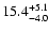 $15.4^{\rm +5.1}_{-4.0}$