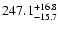 $247.1^{\rm +16.8}_{-15.7}$