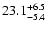 $23.1^{\rm +6.5}_{-5.4}$