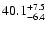 $40.1^{\rm +7.5}_{-6.4}$