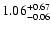 $ 1.06_{- 0.06}^{\rm + 0.67}$
