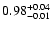 $ 0.98_{- 0.01}^{\rm + 0.04}$