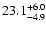 $23.1^{\rm +6.0}_{-4.9}$
