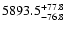 $5893.5^{\rm +77.8}_{-76.8}$