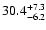 $30.4^{\rm +7.3}_{-6.2}$