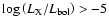 $\log\left(L_{\rm X}/L_{\rm bol}\right) > -5$