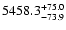 $5458.3^{\rm +75.0}_{-73.9}$