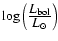 $\log\left(\frac{\displaystyle L_{\rm bol}}{\displaystyle L_\odot}\right)$