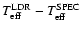 $T_{\rm eff}^{\rm LDR}-T_{\rm eff}^{\rm SPEC}$
