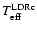 $T_{\rm eff}^{\rm LDRc}$