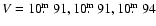 $V=10\hbox{$.\!\!^{\rm m}$ }91, 10\hbox{$.\!\!^{\rm m}$ }91, 10\hbox{$.\!\!^{\rm m}$ }94$