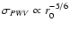 $\sigma_{\it PWV} \propto r_0^{-5/6}$