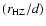 $(r_{\rm HZ}/d)$