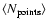 $\langle N_{\rm points}\rangle$