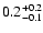 $\rm0.2^{+0.2}_{-0.1}$