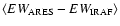 $\langle EW_{\rm ARES} - EW_{\rm IRAF} \rangle$